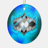 Pearl binnen keramisch ornament (Links)