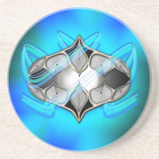 Pearl binnen zandsteen onderzetter (Voorkant)