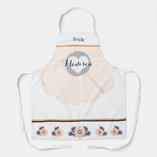 Pearl Black Watusi Tacao Bride Wedding Apron Schort