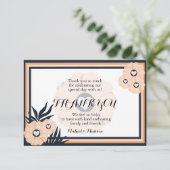 Pearl Black Watusi Tacao Floral Hartelijk dank voo (Staand voorkant)