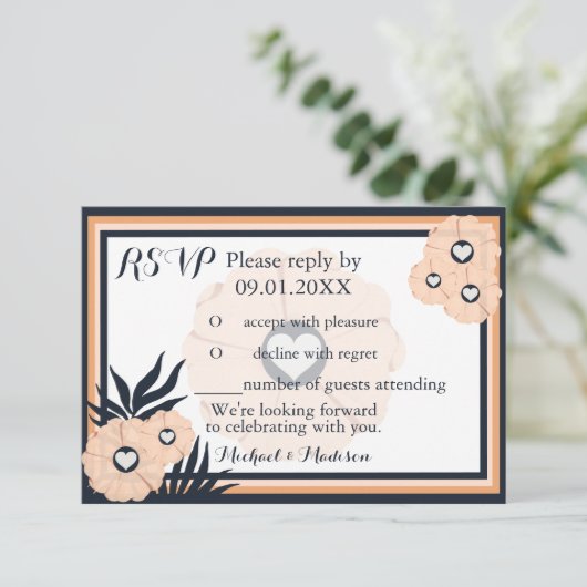 Pearl Black Watusi Tacao RSVP Weddenschap (Staand voorkant)