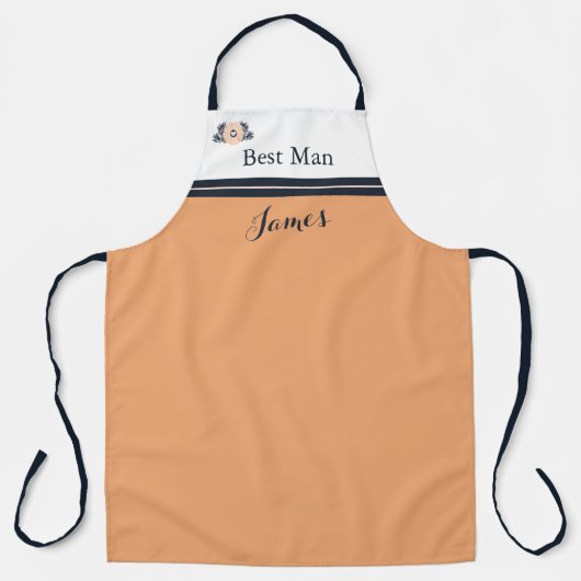 Pearl Black Watusi Tacao Wedding Apron Best Man Schort (Voorkant)