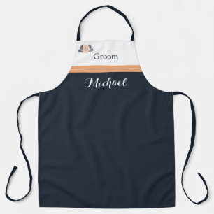 Pearl Black Watusi Tacao Wedding Apron for Groom Schort