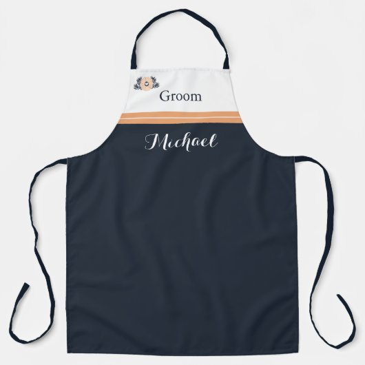Pearl Black Watusi Tacao Wedding Apron for Groom Schort (Voorkant)