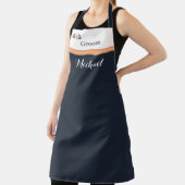 Pearl Black Watusi Tacao Wedding Apron for Groom Schort (Insitu)