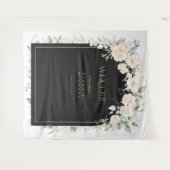 Pearl Blush Bloemen Huwelijk Welkom Achtergrond ID Wandkleed (Voorkant (horizontaal))