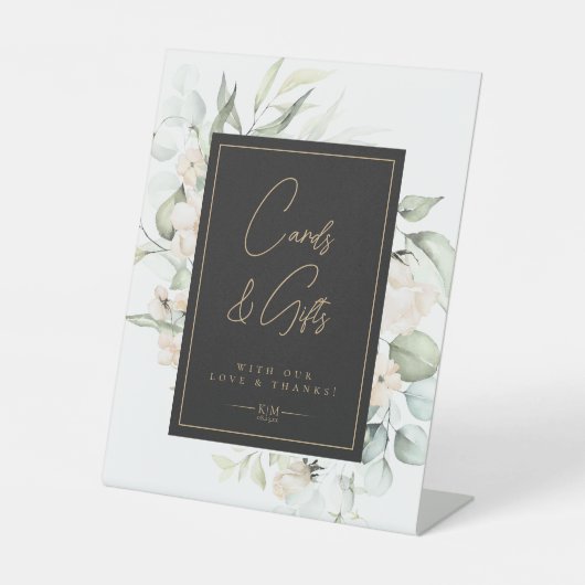 Pearl Blush Bloemen Kaarten & Geschenken ID989 Reclamebord Met Voetstuk (Voorkant)