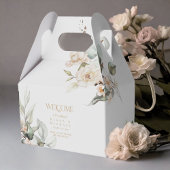 Pearl Blush Bloemen Waterverf Huwelijk ID989 Bedankdoosjes