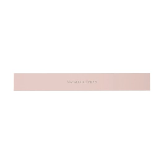 Pearl Blush Bruiloft Uitnodigingen Wikkel (Vlak)