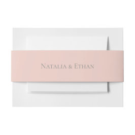 Pearl Blush Bruiloft Uitnodigingen Wikkel