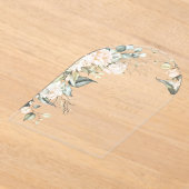 Pearl Blush Floral Afstuderen Arch ID989 Acryl Uitnodigingen (Laagn)