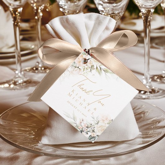 Pearl Blush Floral Elegance Bedankt ID989 Bedankjes Labels