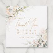 Pearl Blush Floral Elegance Bedankt ID989 Bedankjes Labels (Voorkant)