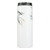 Pearl Blush Floral Elegance Bruidsmeisje ID989 Thermosbeker (Achterkant)