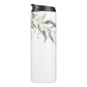 Pearl Blush Floral Elegance Bruidsmeisje ID989 Thermosbeker (Geroteerd rechts)