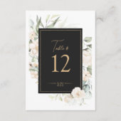 Pearl Blush Floral Elegance Ebony Table# ID989 Kaart (Voorkant)