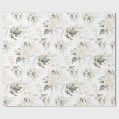 Pearl Blush Floral Elegance Pattern ID989 Cadeaupapier (Vlak)