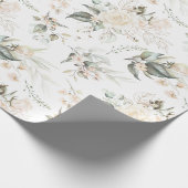 Pearl Blush Floral Elegance Pattern ID989 Cadeaupapier (Hoek)