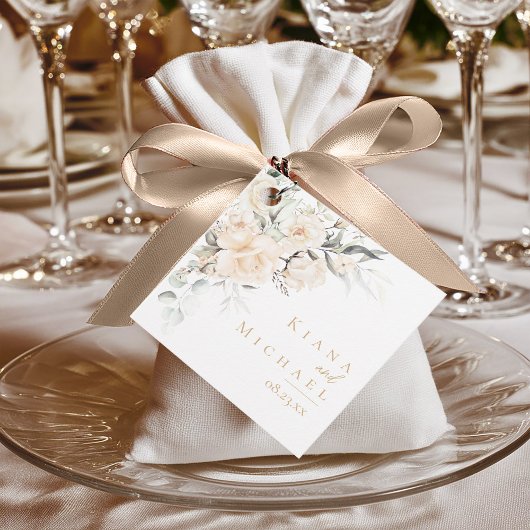 Pearl Blush Floral Elegance Wedding ID989 Bedankjes Labels