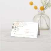 Pearl Blush Floral Elegance Wedding ID989 Plaatskaartje (Voorkant)