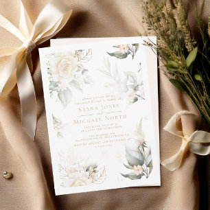Pearl Blush Floral Wedding Repetitie Diner ID989 Kaart