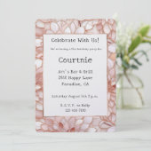 Pearl Blush Pink Rose Bloemen Verjaardag Kaart (Staand voorkant)