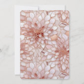 Pearl Blush Pink Rose Bloemen Verjaardag Kaart (Achterkant)