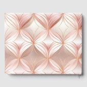 Pearl Blush Pink Rose Gold Abstracte bruiloft Gastenboek (Achterkant)