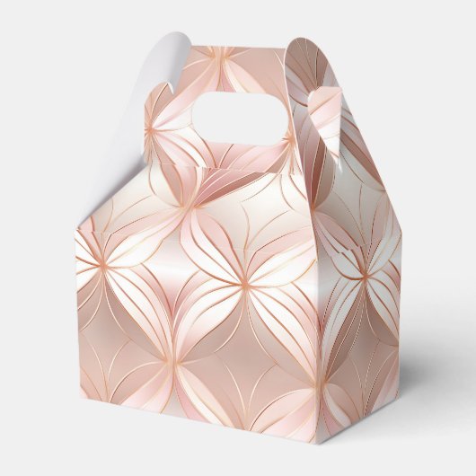 Pearl Blush Pink Rose Gold Bedankdoosjes (Voorkant Zijde)