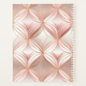 Pearl Blush Pink Rose Gold Planner (Achterkant)