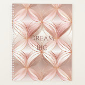 Pearl Blush Pink Rose Gold Planner (Voorkant)