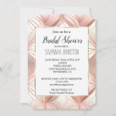 Pearl Blush Pink Rose Gold Vrijgezellenfeest Kaart (Voorkant)