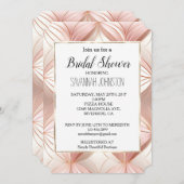 Pearl Blush Pink Rose Gold Vrijgezellenfeest Kaart (Voorkant / Achterkant)