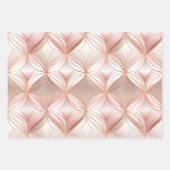 Pearl Blush Roze Rose Goud Bloemen Huwelijk Inpakpapier Vel (Voorkant)