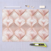 Pearl Blush Roze Rose Goud Bloemen Huwelijk Tissuepapier (Craft)