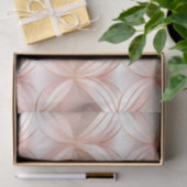 Pearl Blush Roze Rose Goud Bloemen Huwelijk Tissuepapier (Geschenk)