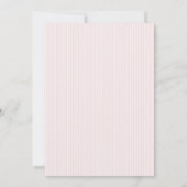 Pearl Bow Meisje Baby Shower Kaart (Achterkant)