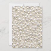 Pearl Bow Ze bindt de knoop Vrijgezellenfeest Kaart (Achterkant)