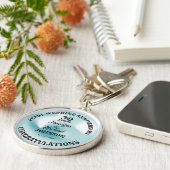 Pearl bruiloft 30 jaar Jubileum herdenking Sleutelhanger (Zijkant)