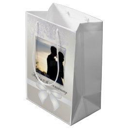 Pearl Bruiloft Jubileum Mooie foto Paar Medium Cadeauzakje