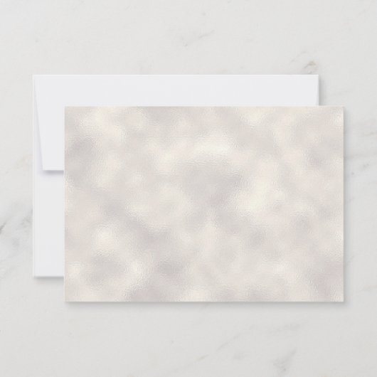 Pearl Brush Script Quinceanera Save The Date (Achterkant)