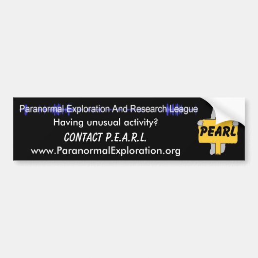 PEARL-Bumpersticker Bumpersticker (Voorkant)