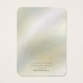 Pearl Butterfly-Waterverf Veroorbaar beeldscherm Visitekaartje (Achterkant)