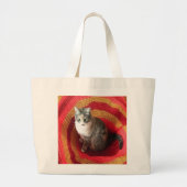 Pearl Cat Afghaans Grote Tote Bag (Voorkant)