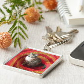 Pearl Cat Afghaans Sleutelhanger (Zijkant)