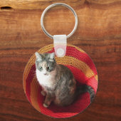 Pearl Cat Afghaans Sleutelhanger (Voorkant)