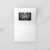 Pearl Chandelier Bedankkaart (Binnen)