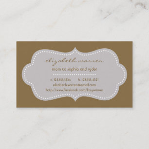 Pearl Chic Moderna mammembaart Contactkaartje