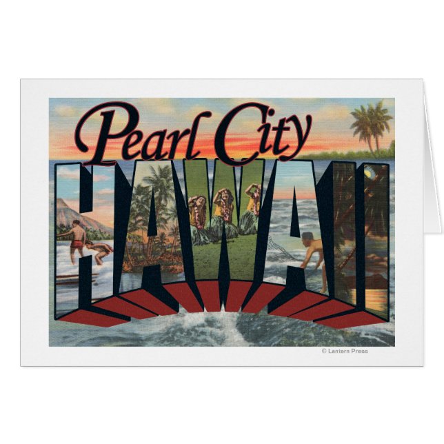 Pearl City, Hawaii - Grote letterscènes (Voorkant Horizontaal)