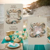 Pearl Coast Elegance Minimalist Save the Date Kaar